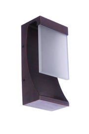 Vault 1 Light 12" LED Outdoor Wall Lantern in Aged Bronze Brushed