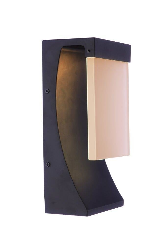 Vault 1 Light 12" LED Outdoor Wall Lantern in Midnight