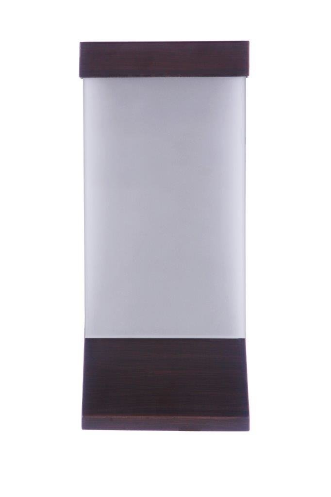 Vault 1 Light 15" LED Outdoor Wall Lantern in Aged Bronze Brushed