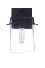 Smithy 1 Light 7" Small Outdoor Lantern in Aged Bronze Brushed