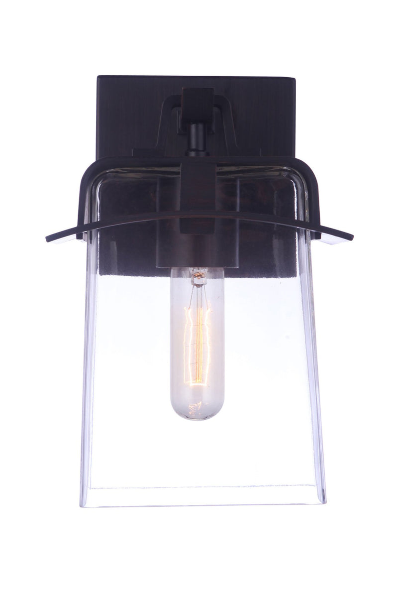 Smithy 1 Light 7" Small Outdoor Lantern in Aged Bronze Brushed