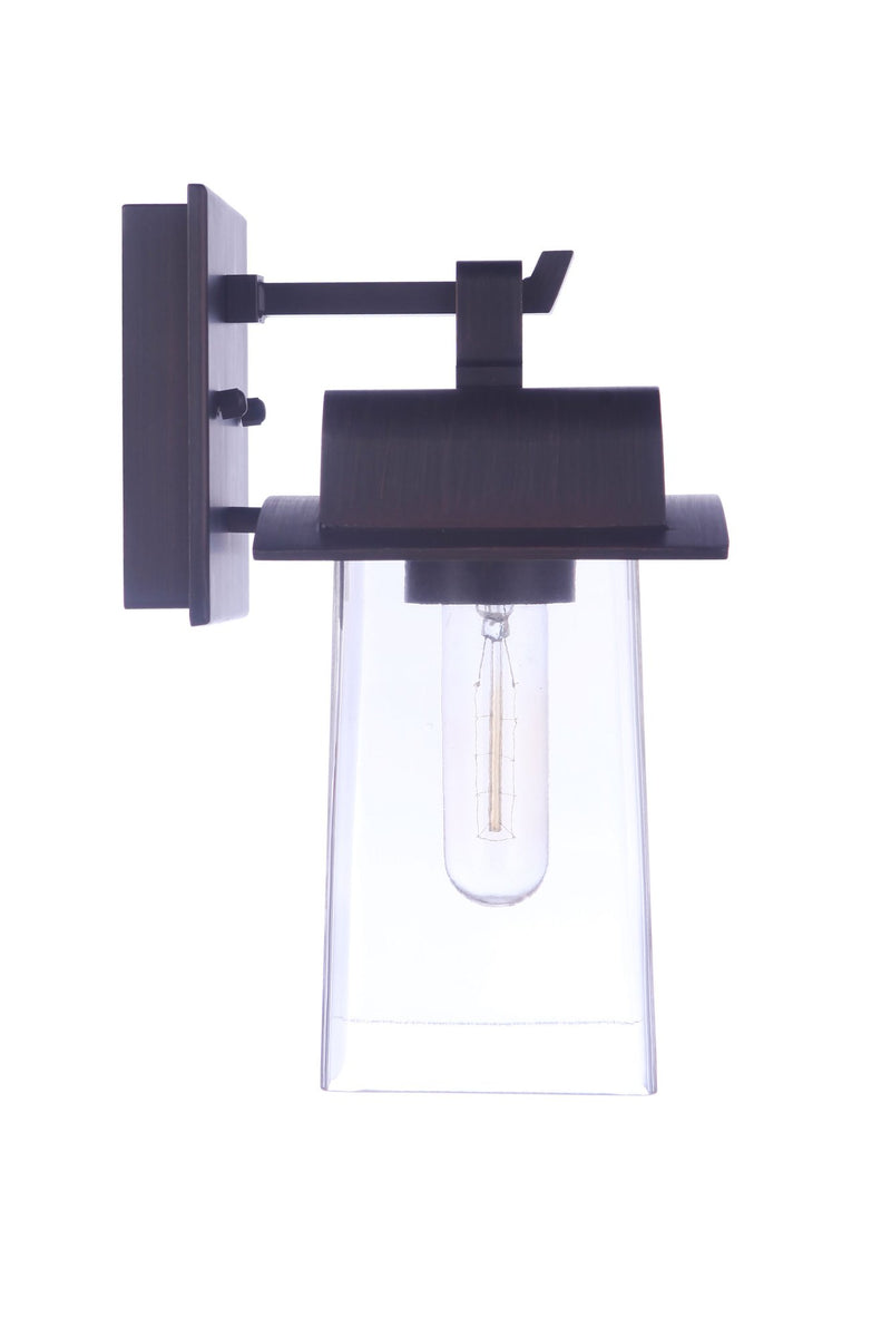 Smithy 1 Light 7" Small Outdoor Lantern in Aged Bronze Brushed