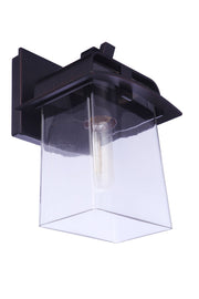 Smithy 1 Light 7" Small Outdoor Lantern in Aged Bronze Brushed