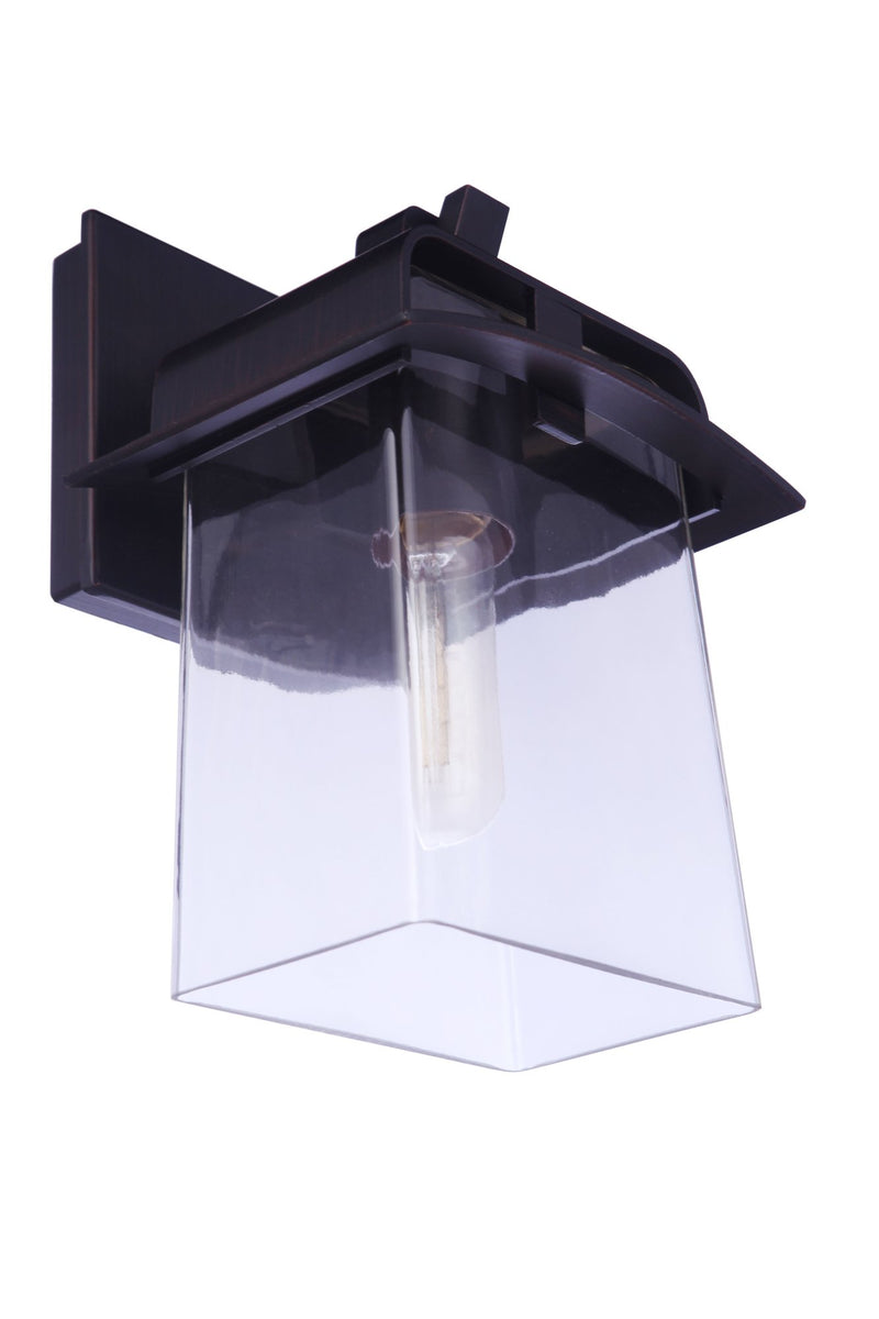 Smithy 1 Light 7" Small Outdoor Lantern in Aged Bronze Brushed