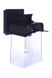 Smithy 1 Light 7" Small Outdoor Lantern in Aged Bronze Brushed