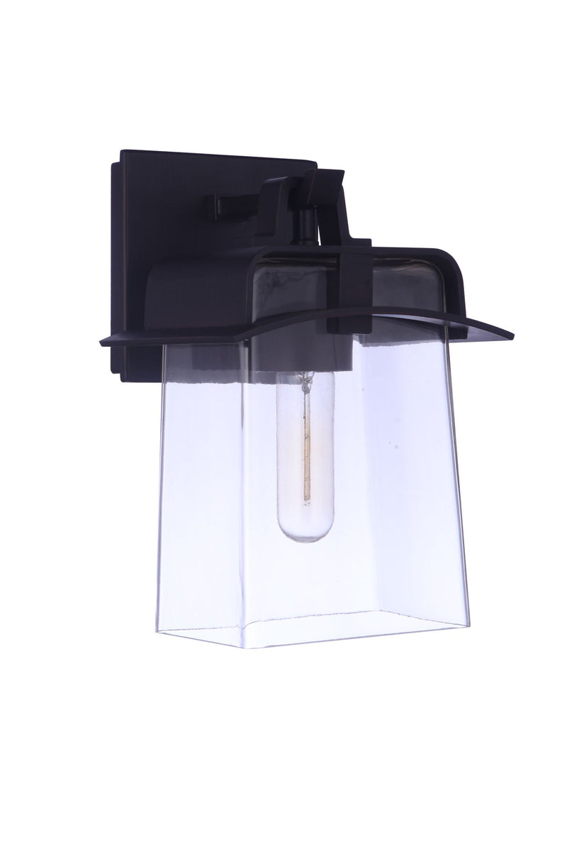 Smithy 1 Light 7" Small Outdoor Lantern in Aged Bronze Brushed