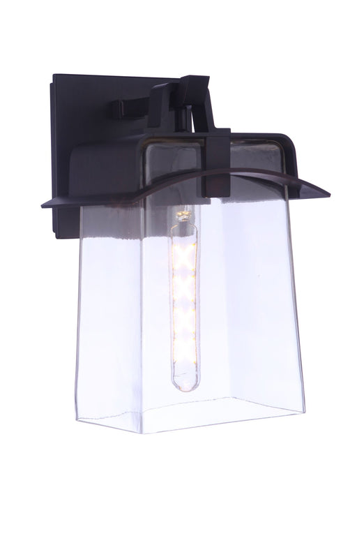 Smithy 1 Light 9" Medium Outdoor Lantern in Aged Bronze Brushed