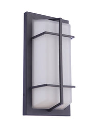Outdoor Large Rectangular Bulkhead in Textured Black