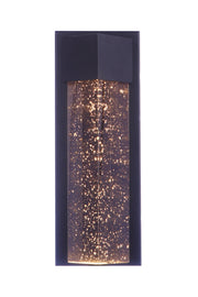 Tony Small Outdoor LED Pocket Sconce in Midnight