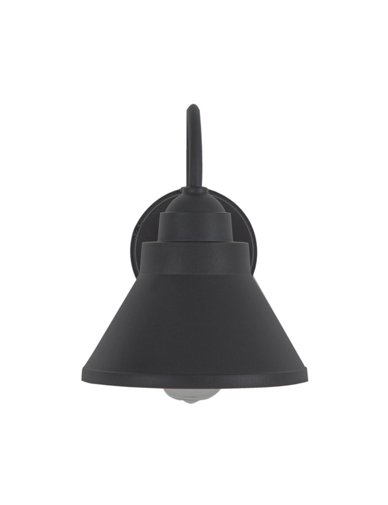 Resilience 1 Light 8" Outdoor Lantern with Motion Sensor in Textured Black
