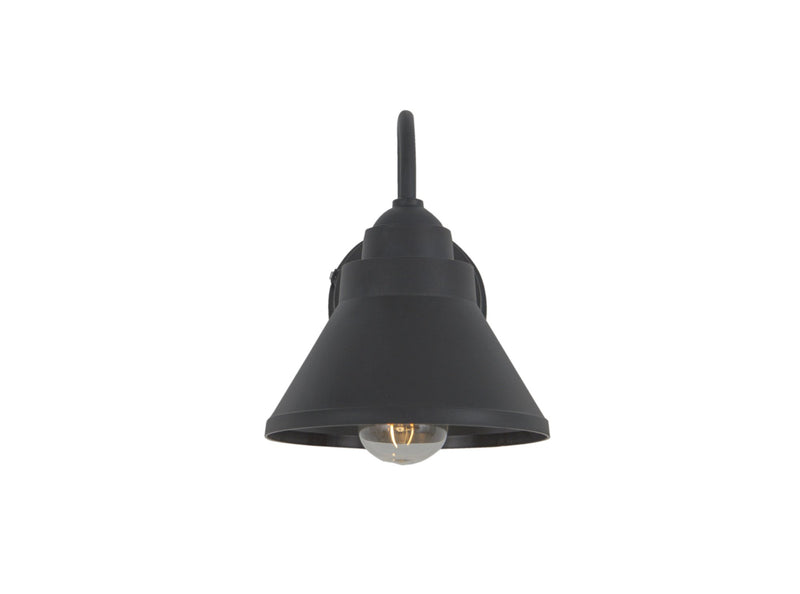 Resilience 1 Light 8" Outdoor Lantern with Motion Sensor in Textured Black