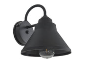 Resilience 1 Light 8" Outdoor Lantern with Motion Sensor in Textured Black