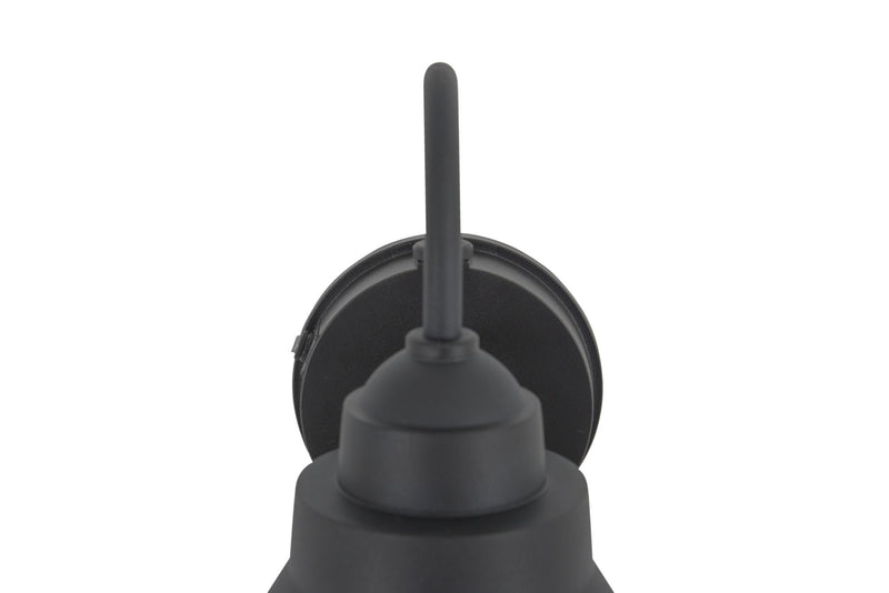Resilience 1 Light 8" Outdoor Lantern with Motion Sensor in Textured Black