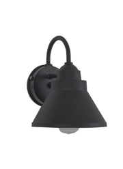 Resilience 1 Light 8" Outdoor Lantern with Motion Sensor in Textured Black