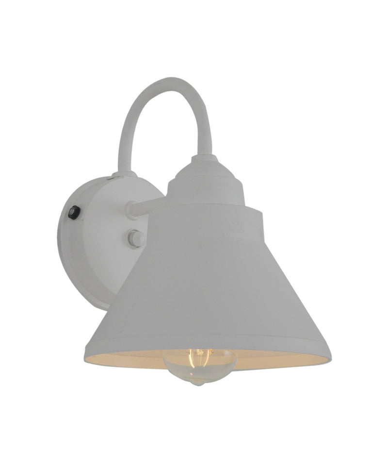 Resilience 1 Light 8" Outdoor Lantern with Motion Sensor in Textured White