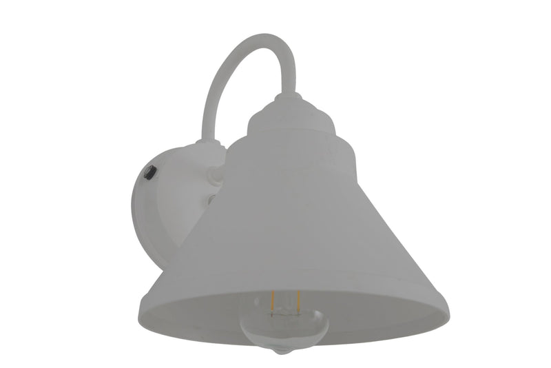 Resilience 1 Light 8" Outdoor Lantern with Motion Sensor in Textured White