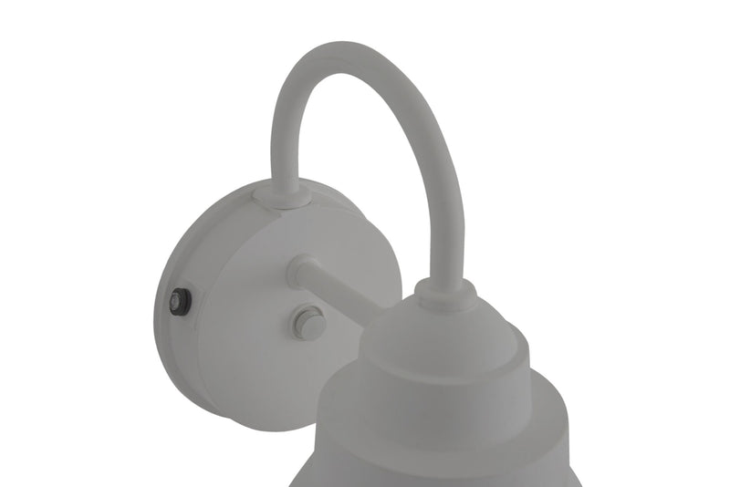 Resilience 1 Light 8" Outdoor Lantern with Motion Sensor in Textured White
