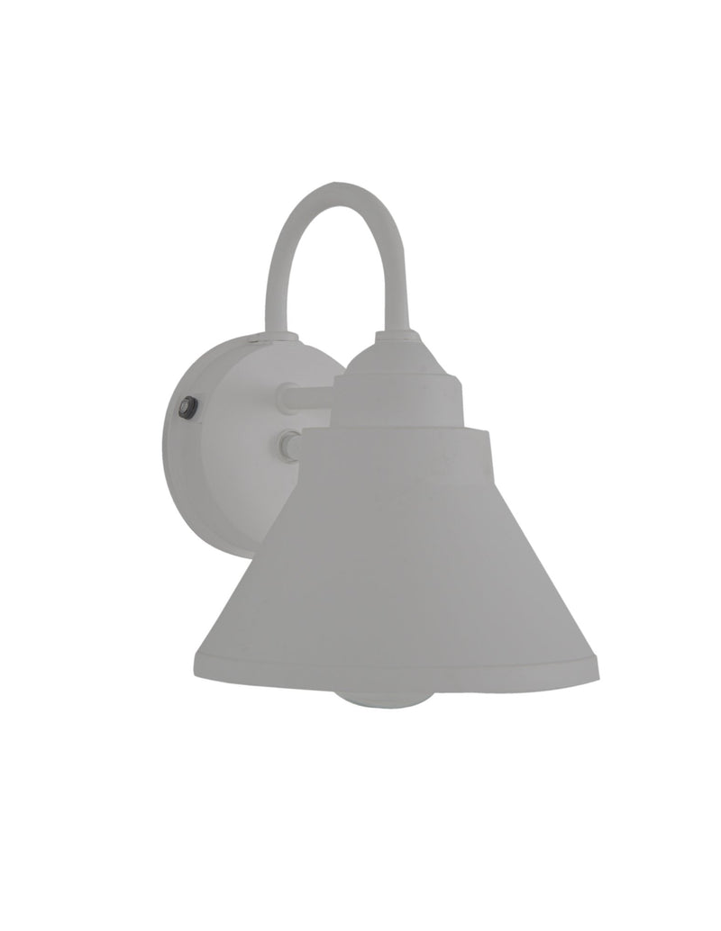 Resilience 1 Light 8" Outdoor Lantern with Motion Sensor in Textured White