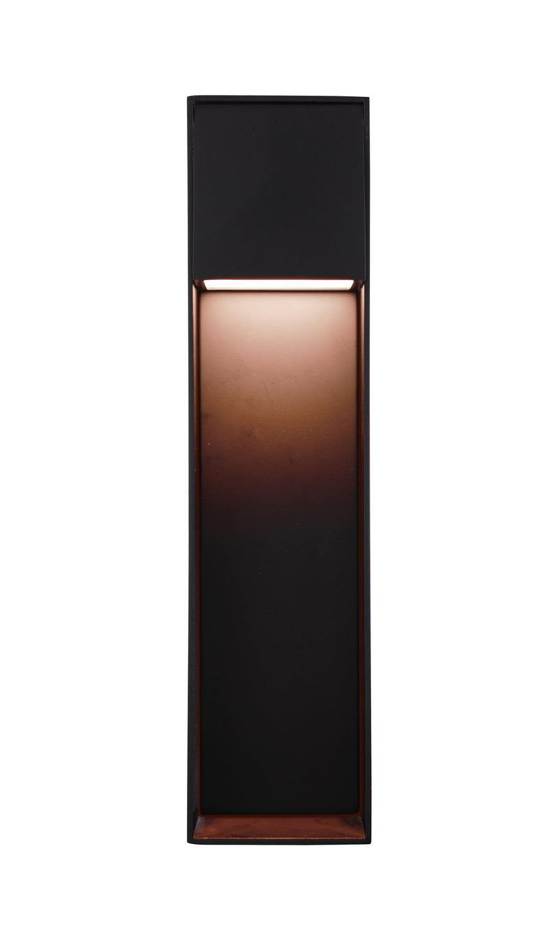 Nook 1 Light 21"H LED Outdoor Wall Lantern in Midnight