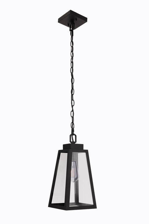 Sorano 1 Light 7.25" Outdoor Pendant in Textured Black
