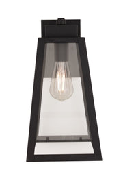 Sorano 1 Light 13.88" Outdoor Wall Lantern in Textured Black
