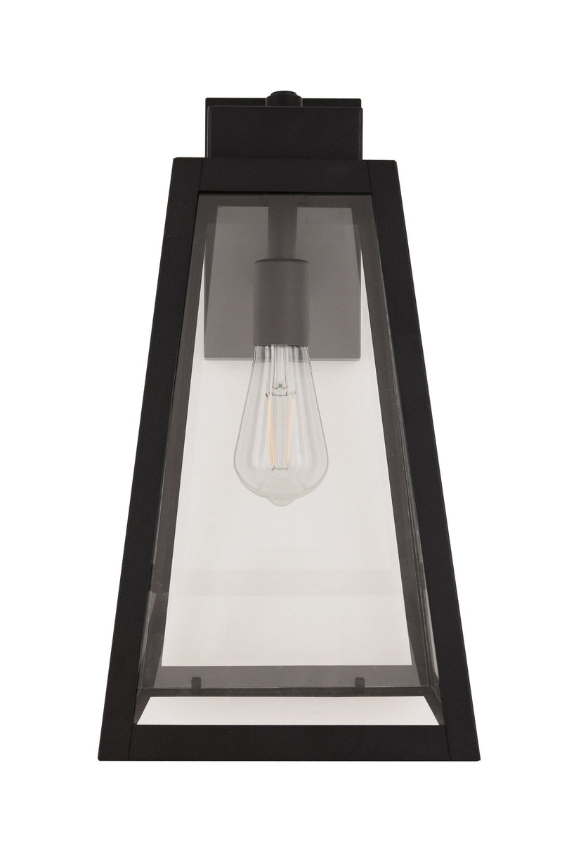 Sorano 1 Light 16.75" Outdoor Wall Lantern in Textured Black