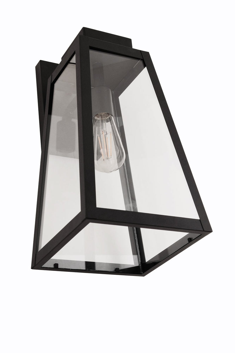 Sorano 1 Light 16.75" Outdoor Wall Lantern in Textured Black