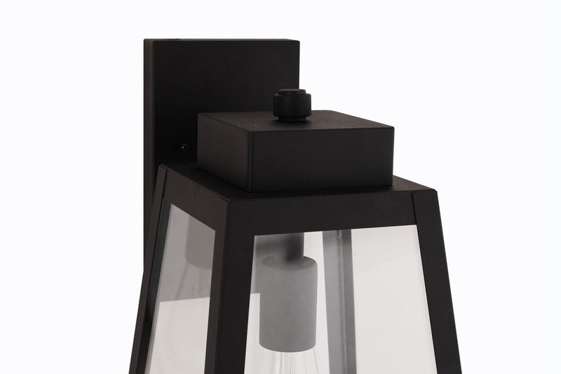 Sorano 1 Light 16.75" Outdoor Wall Lantern in Textured Black
