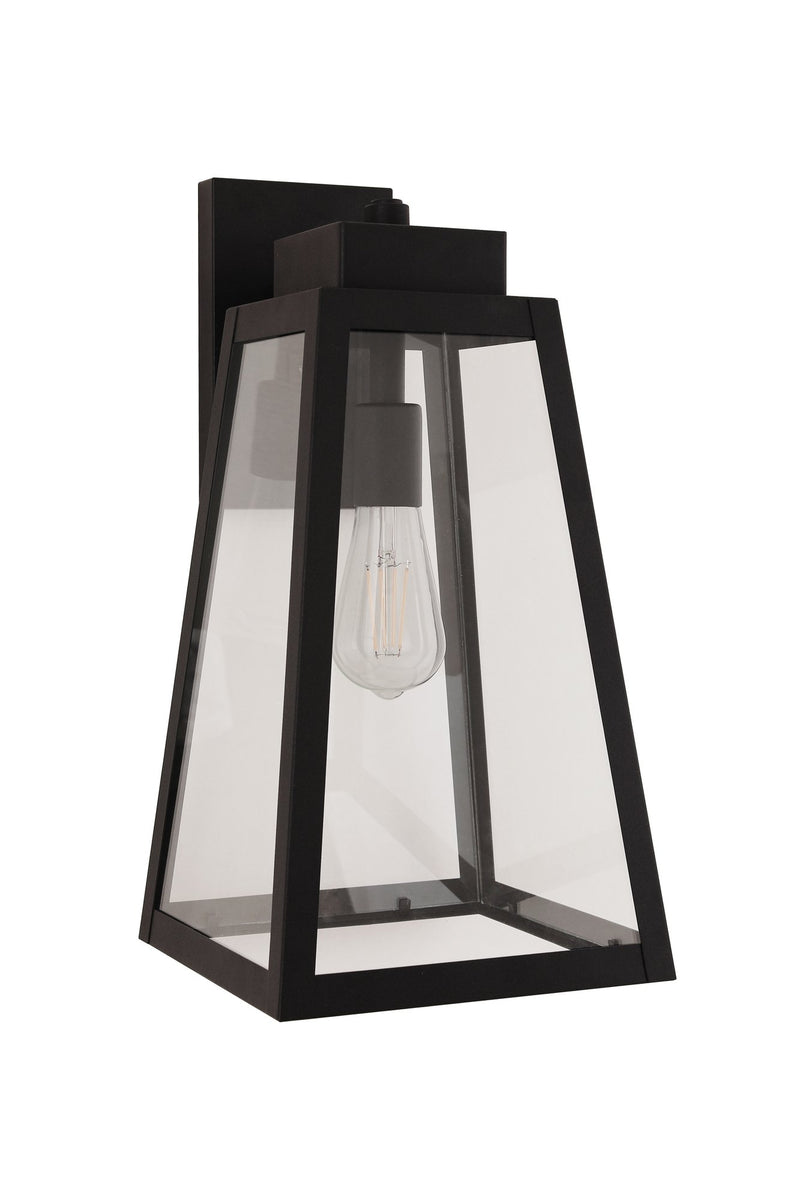 Sorano 1 Light 16.75" Outdoor Wall Lantern in Textured Black
