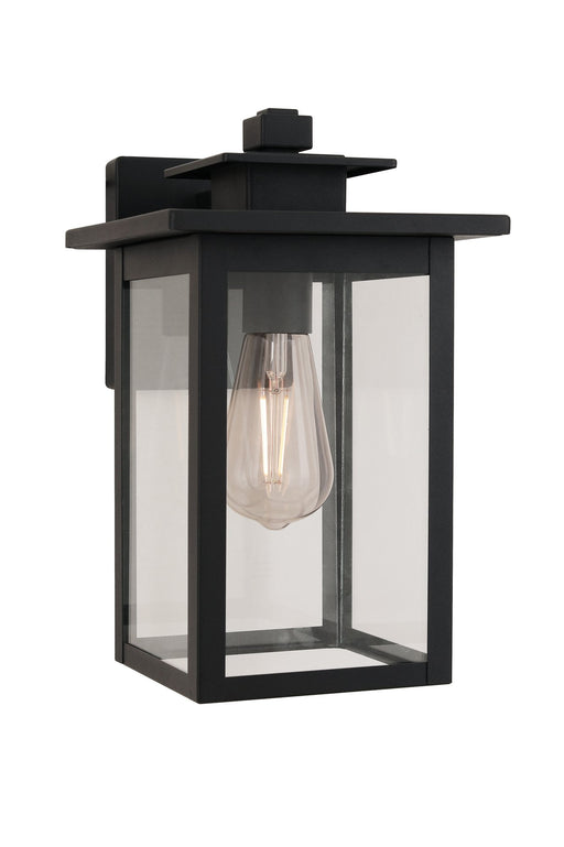 Rock Creek 1 Light 12" Outdoor Wall Lantern in Textured Black