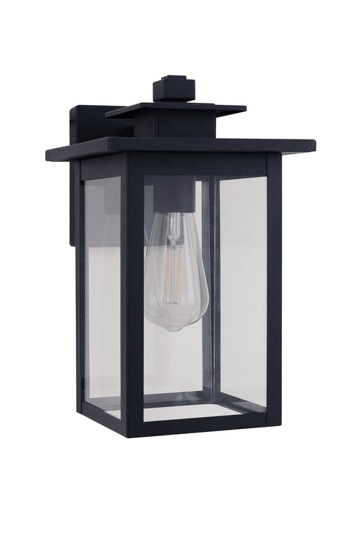 Rock Creek 1 Light 12" Outdoor Wall Lantern in Textured Black