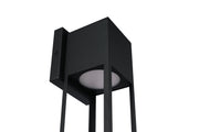 Notable 1 Light Outdoor 16" LED Wall Lantern in Midnight