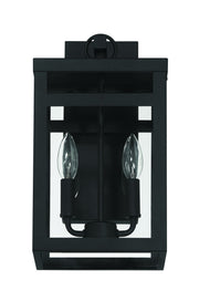 O'Neal 15" 2 Light Outdoor Wall Lantern in Textured Black