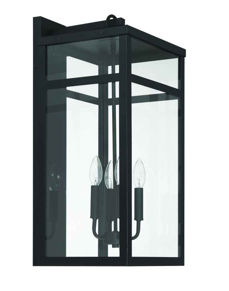 O'Neal 25.5" 4 Light Outdoor Wall Lantern in Textured Black