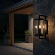 Jordan 2 Light 6.5" Outdoor Wall Lantern in Textured Black