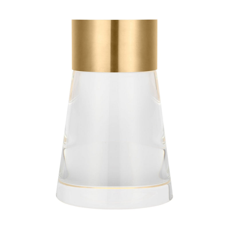 Caspe 8 Rechargeable Table Lamp in Hand Rubbed Antique Brass