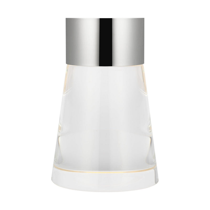 Caspe 8 Rechargeable Table Lamp in Polished Nickel