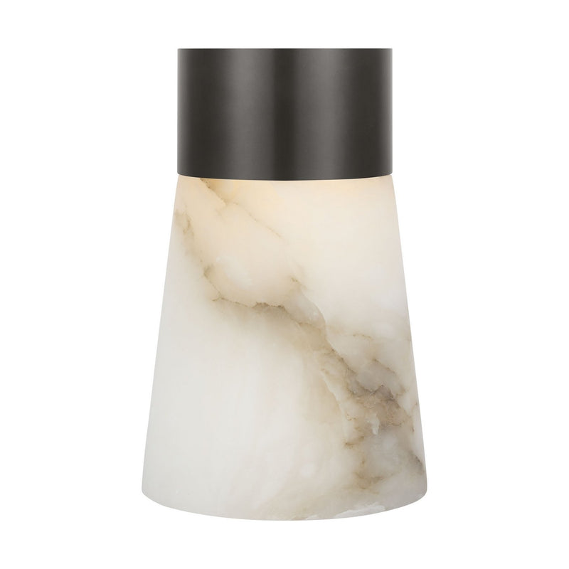 Caspe Alabaster 8 Rechargeable Table Lamp in Bronze