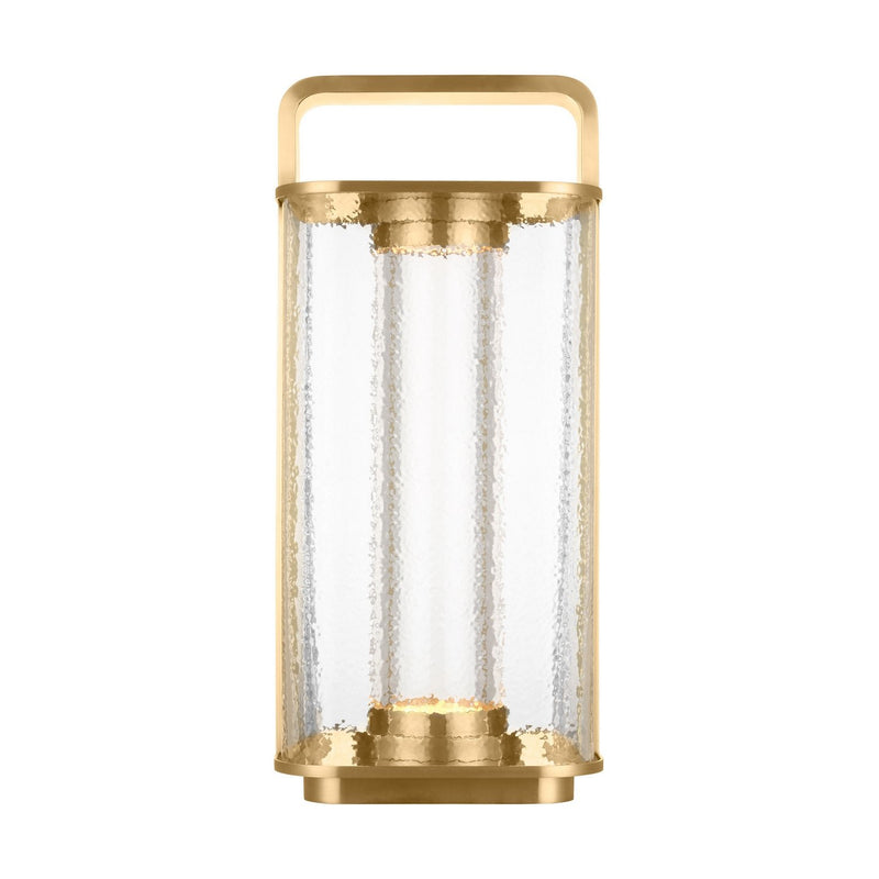 Flacara 15 Rechargeable Lantern Table Lamp in Hand Rubbed Antique Brass
