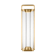 Flacara 24 Rechargeable Lantern Table Lamp in Hand Rubbed Antique Brass
