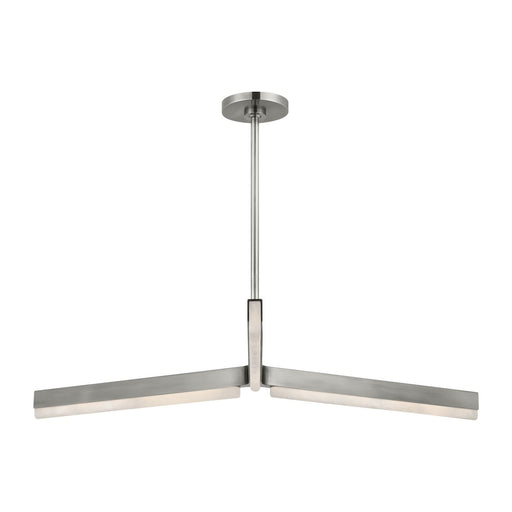 Linea 42 Chandelier in Antique Nickel