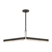 Linea 42 Chandelier in Bronze