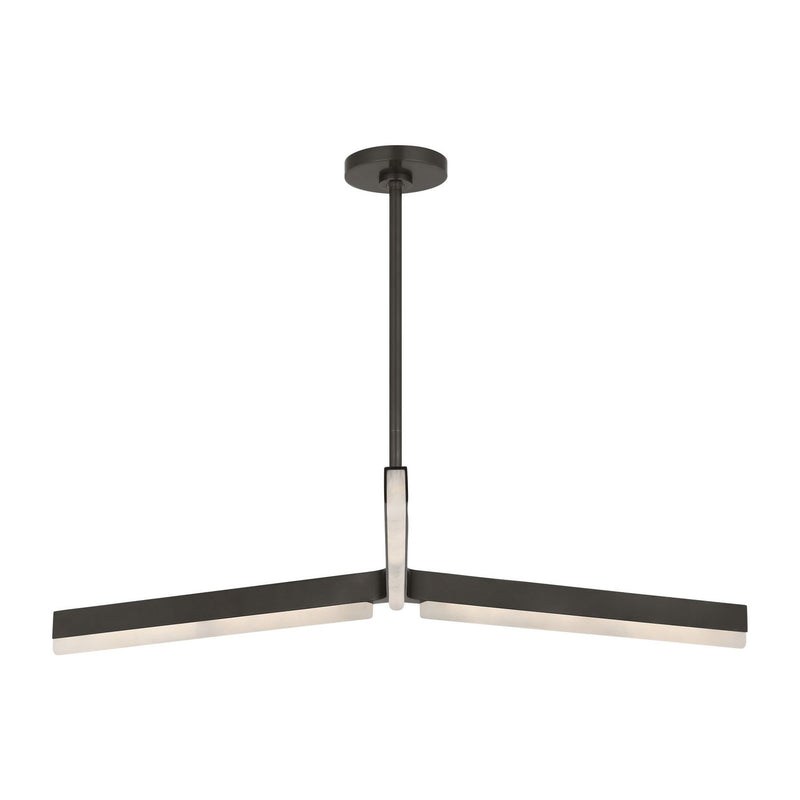 Linea 42 Chandelier in Bronze