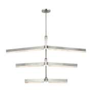 Linea 56 Three-Tier Chandelier in Antique Nickel