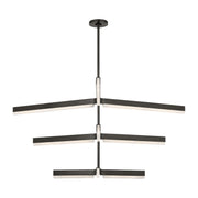 Linea 56 Three-Tier Chandelier in Bronze