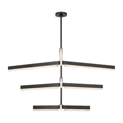 Linea 56 Three-Tier Chandelier in Bronze