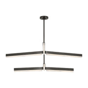 Linea 56 Two-Tier Chandelier in Bronze