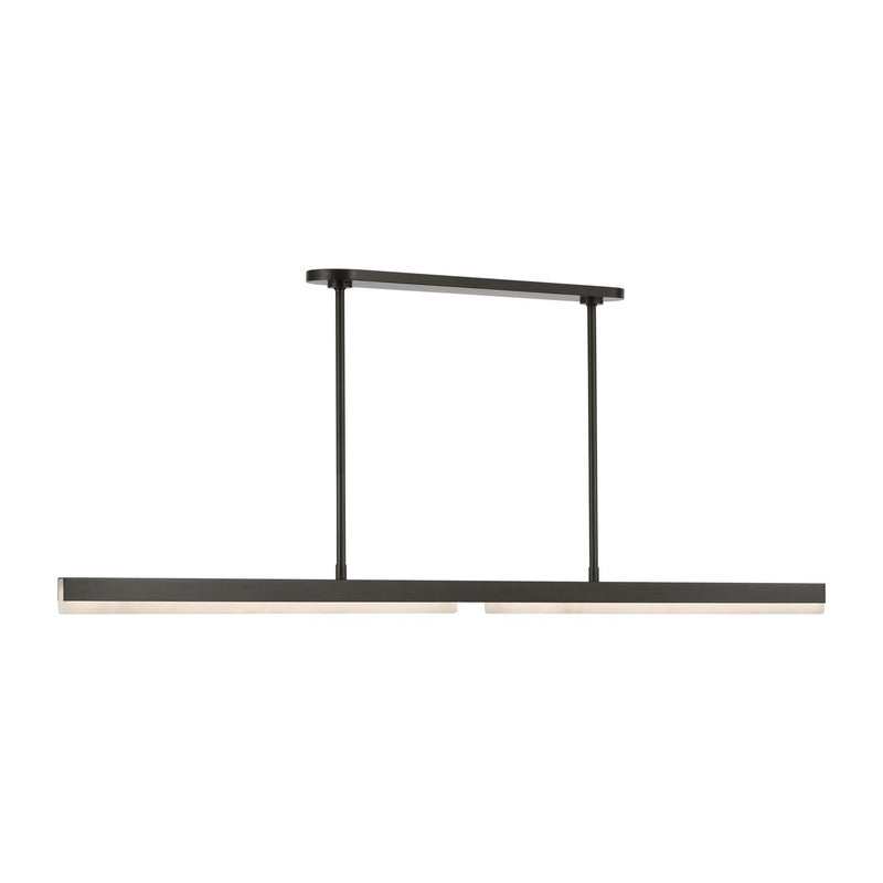 Linea 60 Linear Pendant in Bronze
