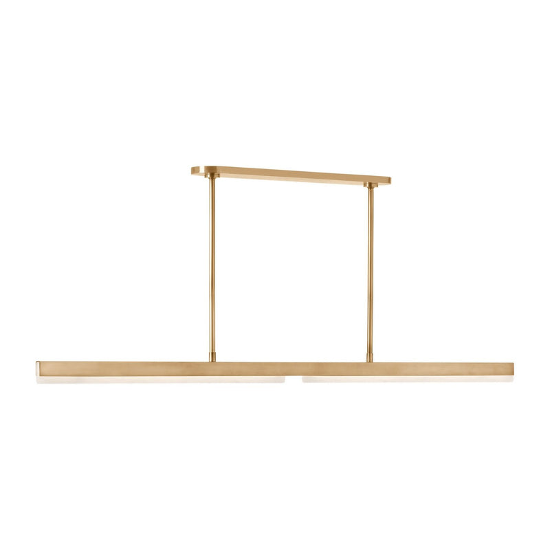 Linea 60 Linear Pendant in Hand Rubbed Antique Brass