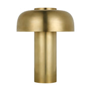 Louver 9 Rechargeable Table Lamp in Hand Rubbed Antique Brass